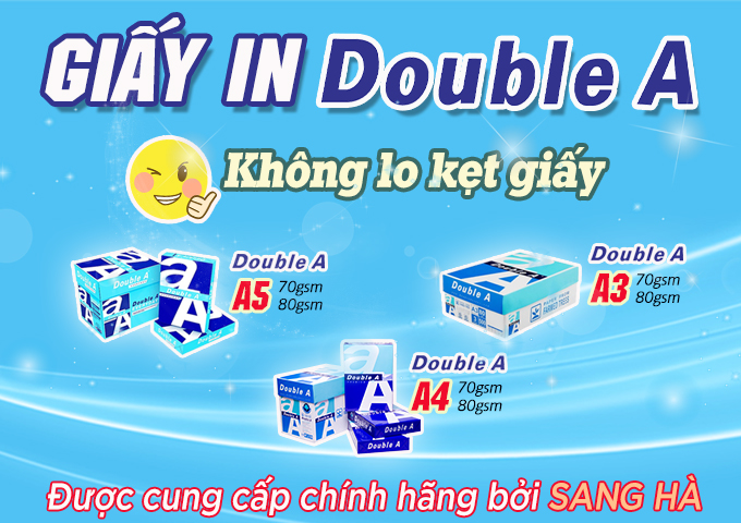 Các loại giấy in Double A
